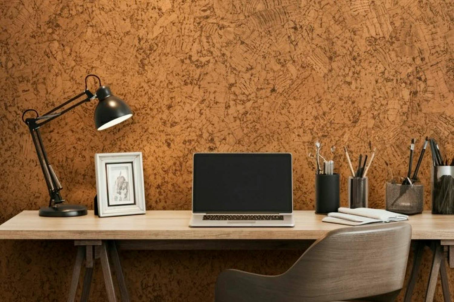 Kork opslagstavle Kork væg